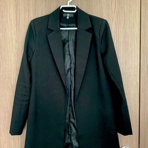 Misguided black double breasted blazer. Longer fit, size 4